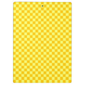 Yellow Combination Checkerboard von ShirleyTaylor Klemmbrett (Rückseite)