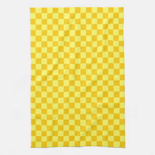 Yellow Combination Checkerboard von ShirleyTaylor Küchentuch