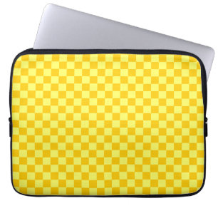 Yellow Combination Checkerboard von ShirleyTaylor Laptopschutzhülle