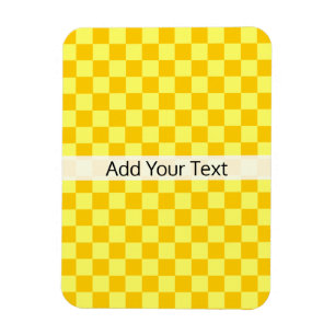 Yellow Combination Checkerboard von ShirleyTaylor Magnet