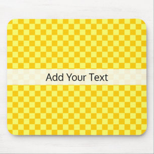 Yellow Combination Checkerboard von ShirleyTaylor Mousepad