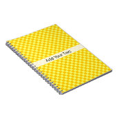 Yellow Combination Checkerboard von ShirleyTaylor Notizblock (Rechte Seite)