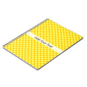 Yellow Combination Checkerboard von ShirleyTaylor Notizblock (Linke Seite)