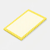 Yellow Combination Checkerboard von ShirleyTaylor Post-it Klebezettel (angewinkelt)