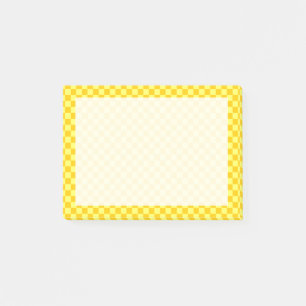 Yellow Combination Checkerboard von ShirleyTaylor Post-it Klebezettel
