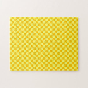 Yellow Combination Checkerboard von ShirleyTaylor Puzzle