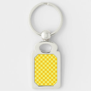 Yellow Combination Checkerboard von ShirleyTaylor Schlüsselanhänger