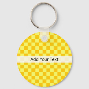 Yellow Combination Checkerboard von ShirleyTaylor Schlüsselanhänger