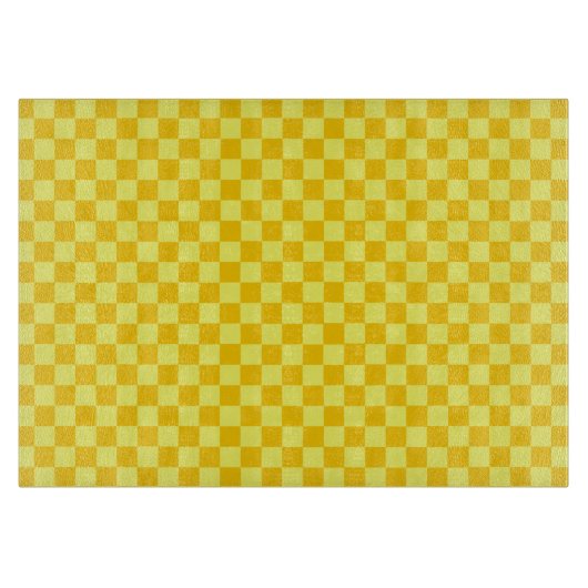 Yellow Combination Checkerboard von ShirleyTaylor Schneidebrett (Vorderseite)