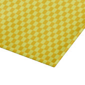 Yellow Combination Checkerboard von ShirleyTaylor Schneidebrett (Ecke)