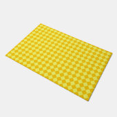 Yellow Combination Diamond Pattern by STaylor Fußmatte (Schrägansicht)