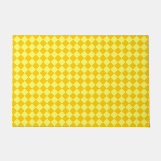 Yellow Combination Diamond Pattern by STaylor Fußmatte (Vorderseite)