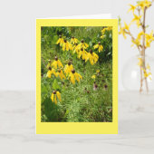 Yellow Coneflower II Blank Note Card Karte (Gelbe Blume)