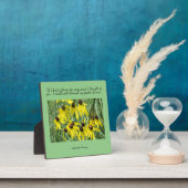 Yellow Coneflowers Gedanken Ihrer Tabletop Plaque Fotoplatte (InSitu)