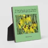 Yellow Coneflowers Gedanken Ihrer Tabletop Plaque Fotoplatte (Vorderseite)