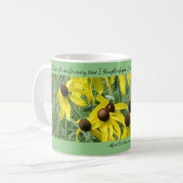Yellow Coneflowers Gedanken über Sie Coffee Tasse