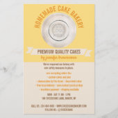Yellow Cooking Custom Logo Bakery Flyer (Vorne)
