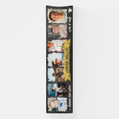 Yellow Cool Chalkboard Milestone Fotos Abschluss Banner (Vertikal)