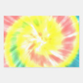 Yellow Coral Aqua Gefärbte Krawatte Geschenkpapier Set (Vorderseite)