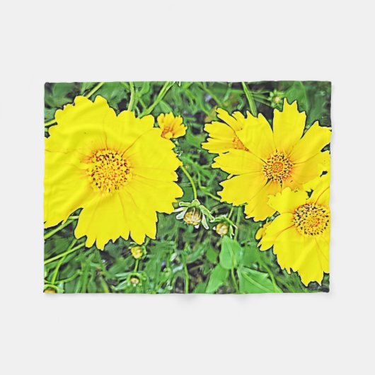 Yellow Cornelius Fleecedecke (Vorderseite (Horizontal))