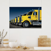Yellow Coronado Freightliners Poster (Küche)