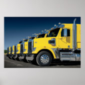 Yellow Coronado Freightliners Poster (Vorne)