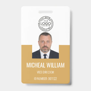 Yellow Corporate ID Abzeichen Ausweis