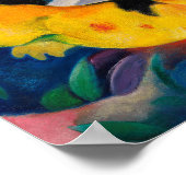 Yellow Cow by Franz Marc Poster (Ecke)