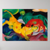 Yellow Cow by Franz Marc Poster (Vorne)