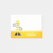 Yellow Crayon Personalisiert Post-it Klebezettel (Vorderseite)