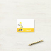 Yellow Crayon Personalisiert Post-it Klebezettel (Auf Schreibtisch)