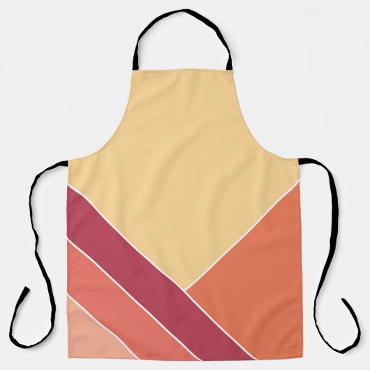 Yellow Creamsicle Citrus Eleganter Sommer Schürze (Vorderseite)