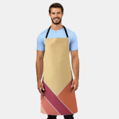 Yellow Creamsicle Citrus Eleganter Sommer Schürze (Getragen)