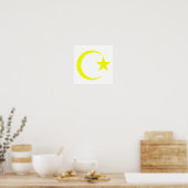 Yellow Crescent & Star.png Poster (Küche)