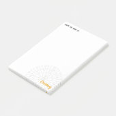 Yellow Crochet Chart Post-it Klebezettel (angewinkelt)