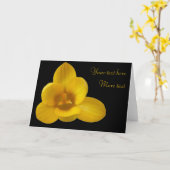 Yellow Crocus Custom Grußkarte Karte (Gelbe Blume)