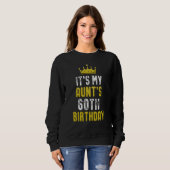 Yellow Crown 60th Bday For Aunt From Niece Nephew Sweatshirt (Vorne ganz)