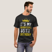 Yellow Crown 65th Bday For Daughter From Mom Dad T-Shirt (Vorne ganz)