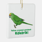 Yellow Crowned Kakariki Keramikornament (Rechts)