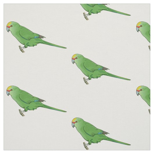 Yellow Crowned Kakariki Stoff (Muster)