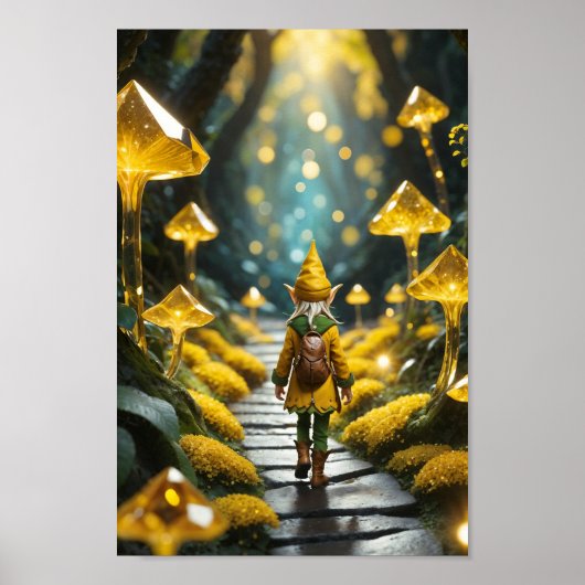 Yellow Crystal Elf Poster (Vorne)