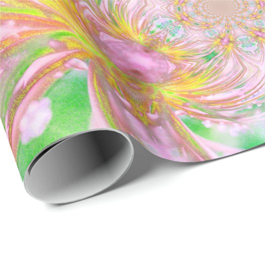 Yellow Crystal Wrapping Paper Geschenkpapier (Rolleneckpunkt)