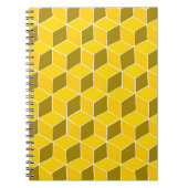 Yellow cube Quiltmuster-Notebook Notizblock (Vorderseite)