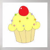 Yellow Cupcake Poster (Vorne)
