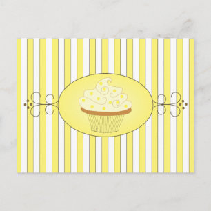 Yellow Cupcake Postkarte