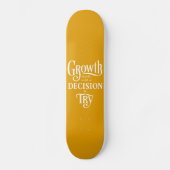 Yellow Custom Skateboard - Wachstum beginnt (Vorderseite)
