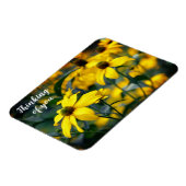 Yellow Cut Leaf Coneflower Denken Sie an Sie Magnet (Linke Seite)