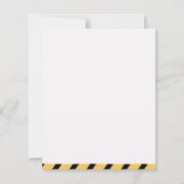 Yellow Cute Construction Truck Boys 2nd Birthday (Rückseite)