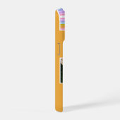 Yellow Cute Modern 3 Photo Layout Custom iPhone Hülle (Rechte Seite)