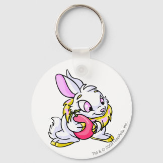 Yellow Cybunny hugging Negg Schlüsselanhänger